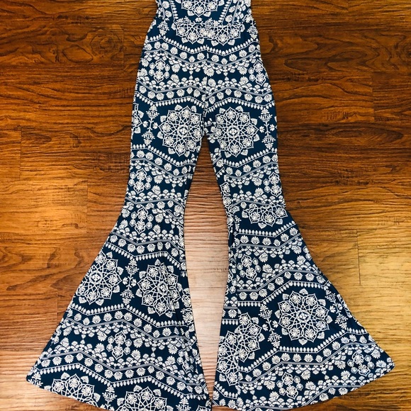 NEW Blue Boho Bellbottoms. - Picture 3 of 3